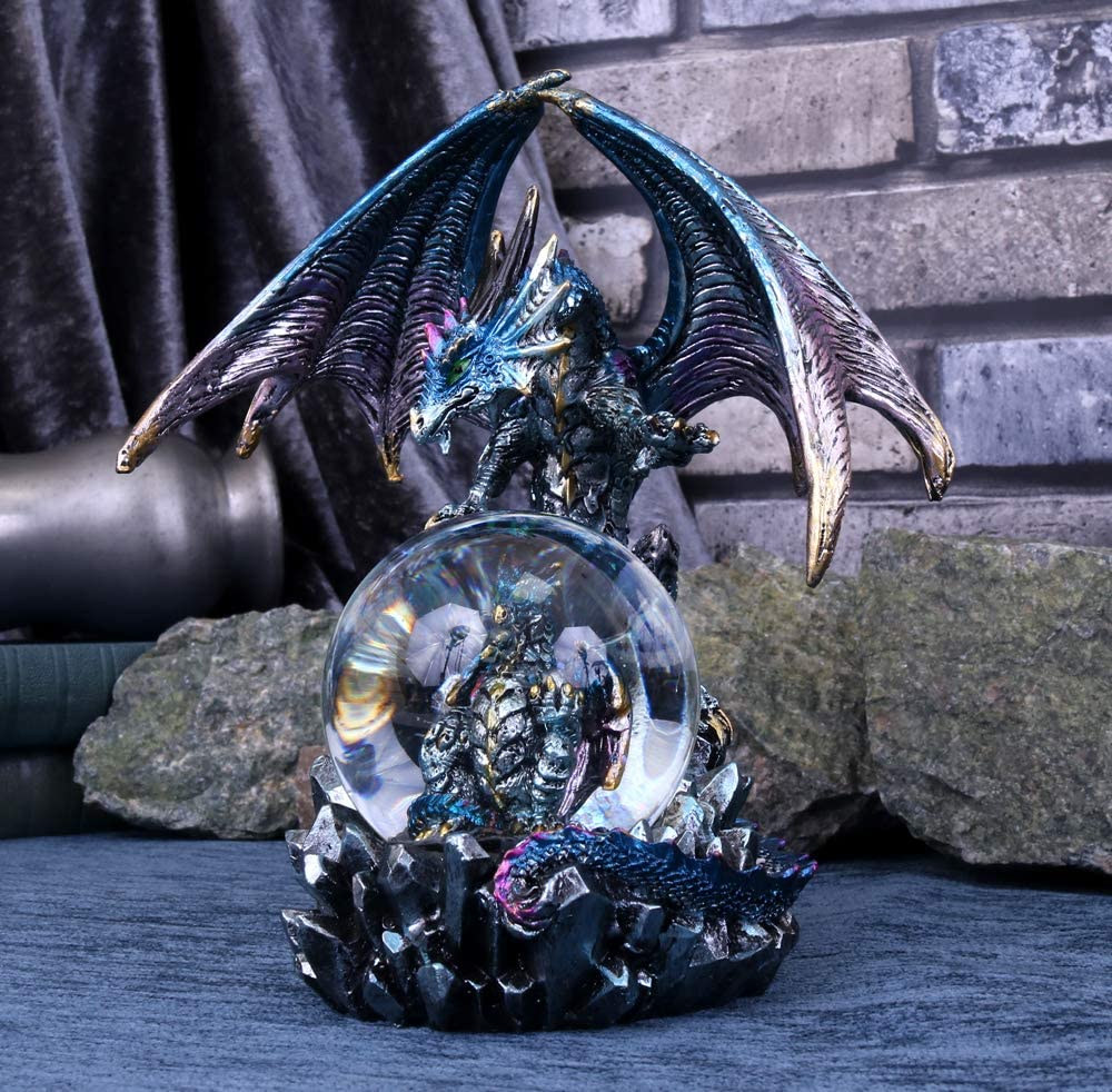 Nemesis Now Azul Oracle Schneekugel, Blau, 19 cm