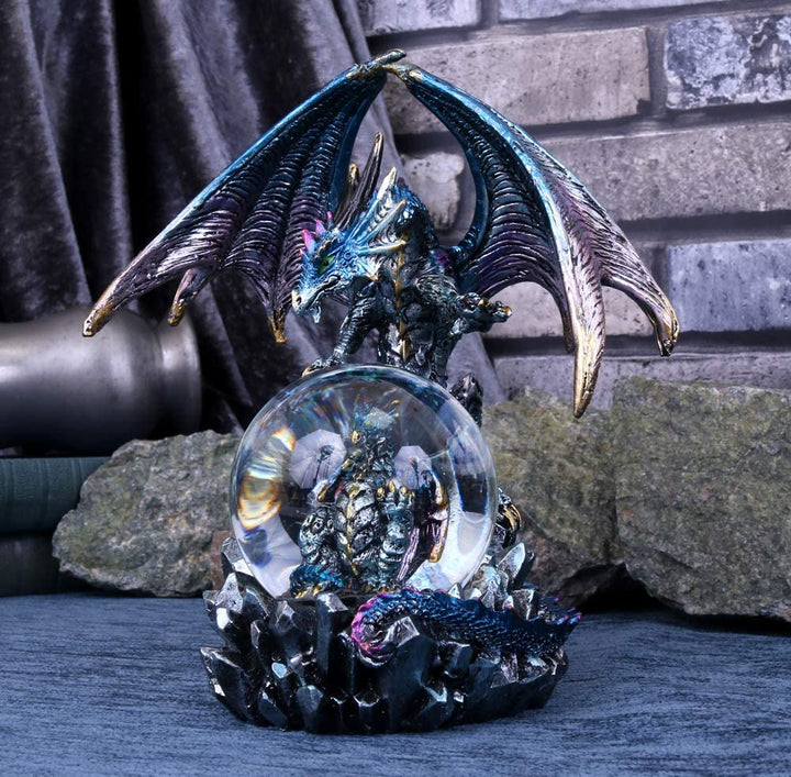 Nemesis Now Azul Oracle Schneekugel, Blau, 19 cm