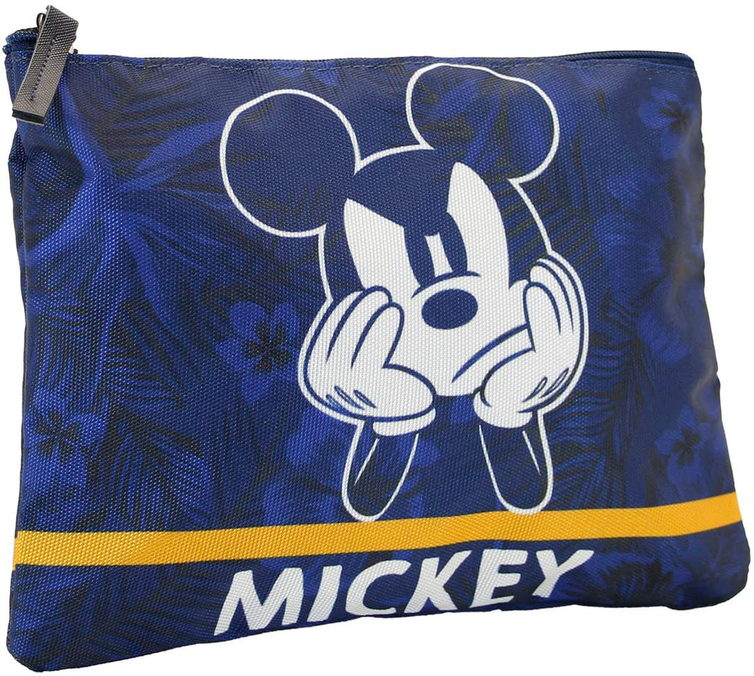 Mickey Mouse Blue-Small Soleil Toiletry Bag, Dark Blue