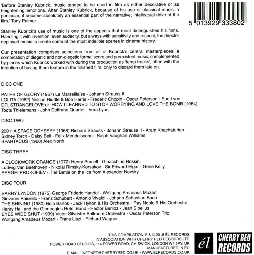 Kubricks Musik: Auswahl aus den Filmen von Stanley Kubrick [Audio-CD]