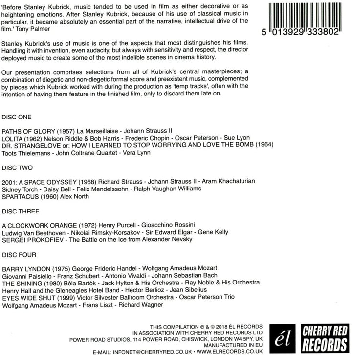 Kubricks Musik: Auswahl aus den Filmen von Stanley Kubrick [Audio-CD]
