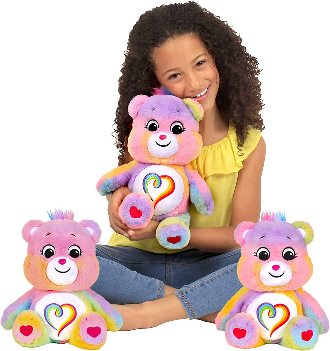 Care Bears 22077 14 Zoll mittelgroßer Plüsch-Zusammengehörigkeitsbär, süßes Plüschtier zum Sammeln, Kuscheltiere für Kinder, Stofftiere für Mädchen und Jungen, süße Teddys, geeignet für Mädchen und Jungen ab 4 Jahren