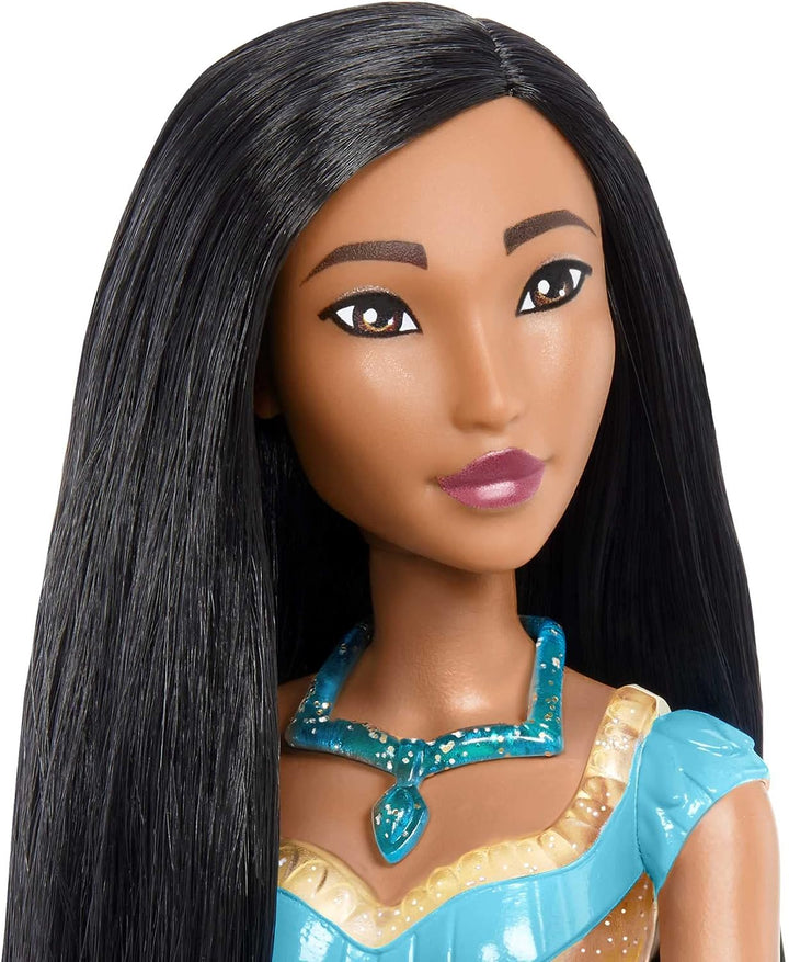 Disney Princess Toys, Pocahontas bewegliche Modepuppe mit funkelnder Kleidung und