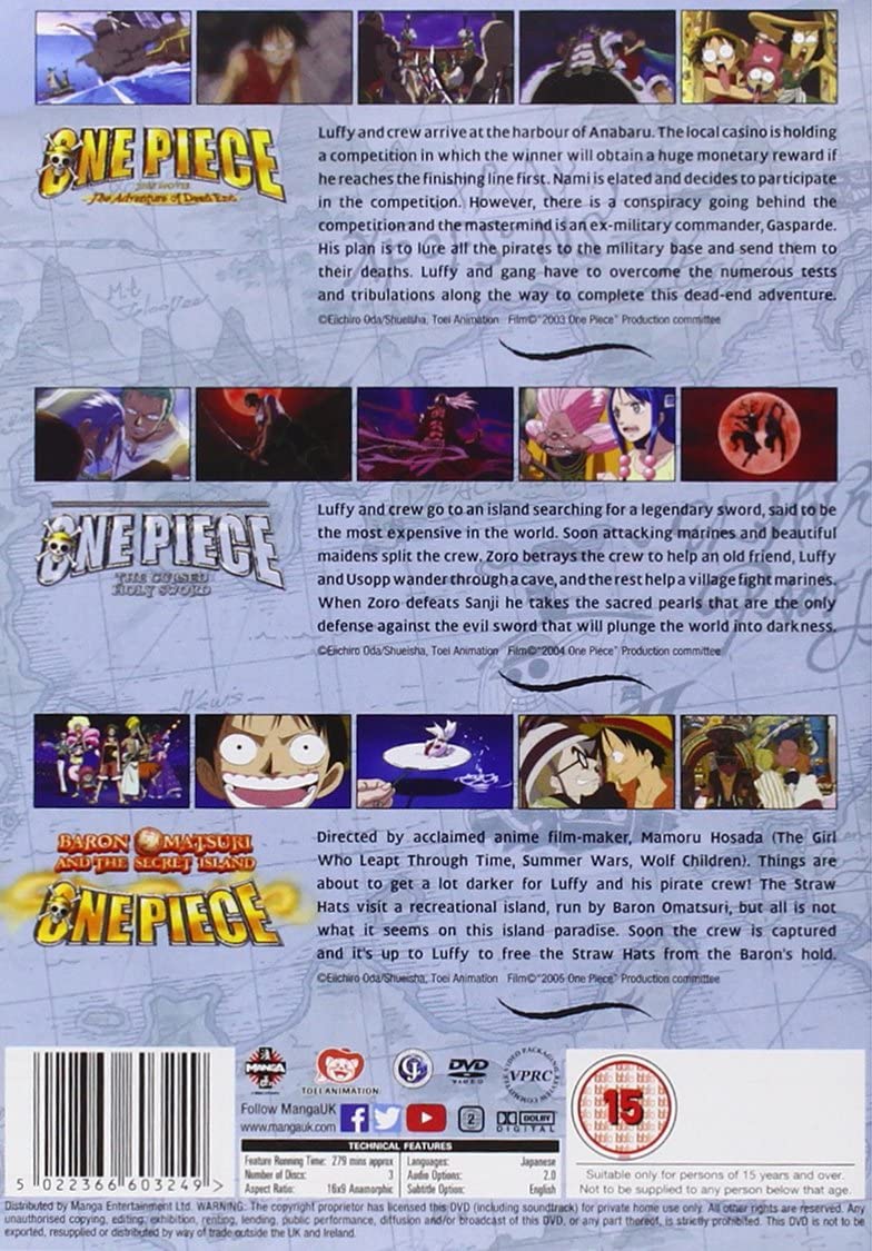 One Piece: Movie Collection 2 (Movies 4-6) - DVD