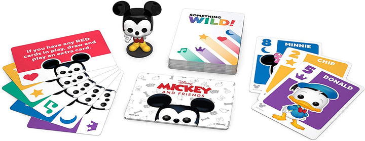 Funko 49355 Board Games 49355 Signature Something Wild Card Game-Mickey and Friends, Multicolour