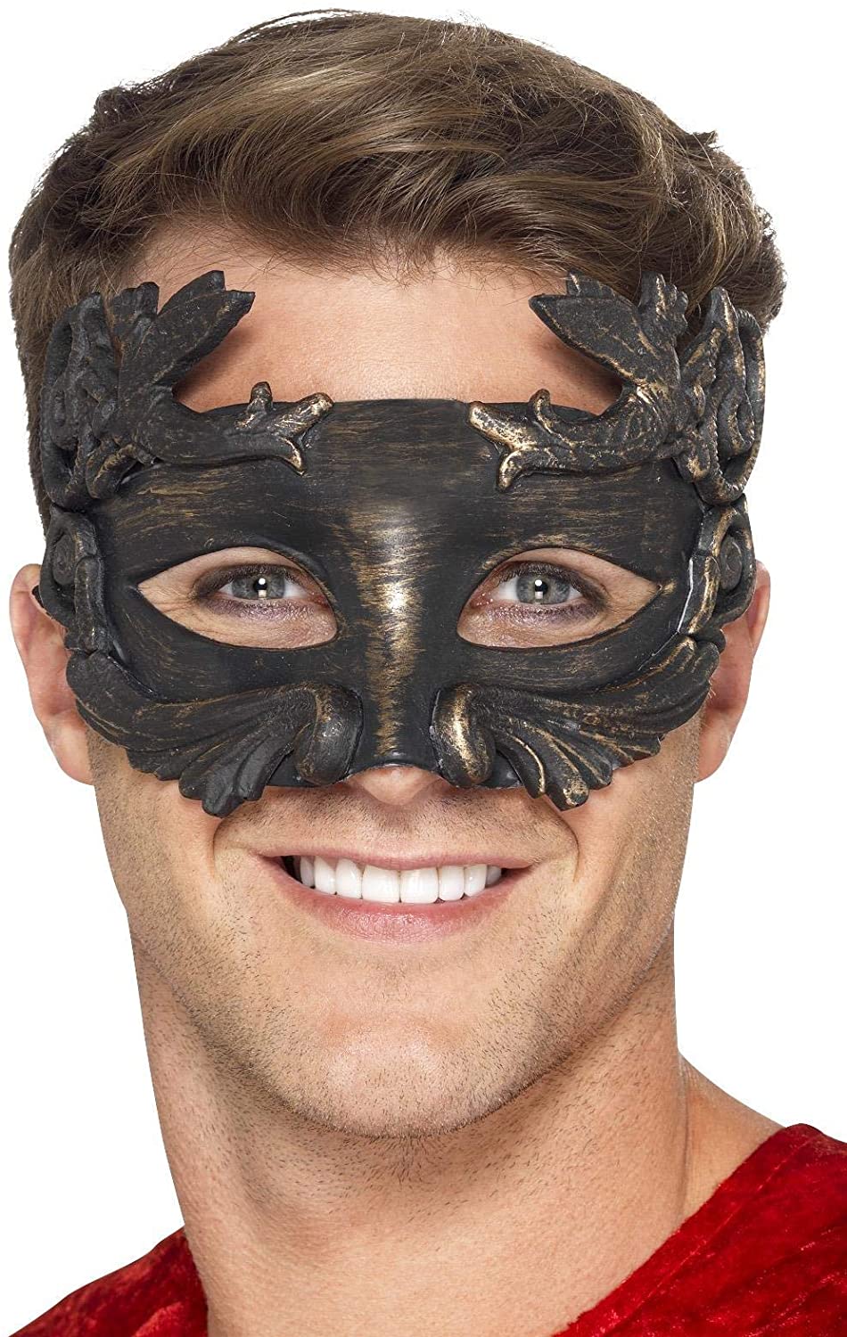 Smiffys 27556 Kriegergott Metallic Maskerade Augenmaske (Einheitsgröße)
