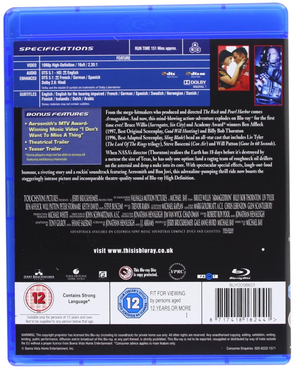 Armageddon – Action/Science-Fiction [Blu-Ray]