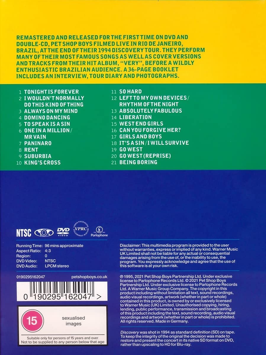 Pet Shop Boys - Entdeckung in Rio 1994) [2021 [Audio CD]