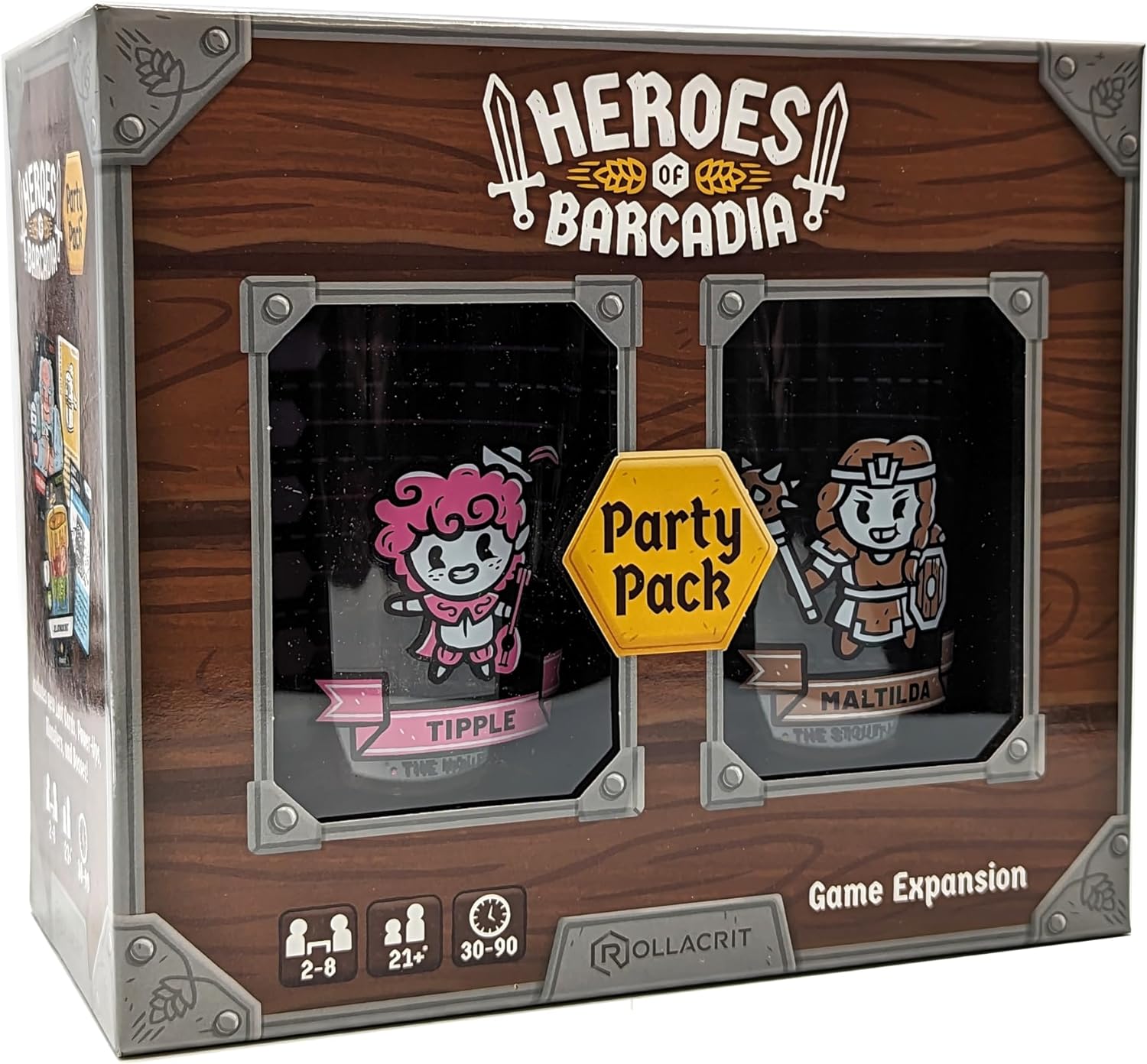 Heroes of Barcadia Party Pack Expansion for Rollacrit Corp Drinking Dungeon Game 6