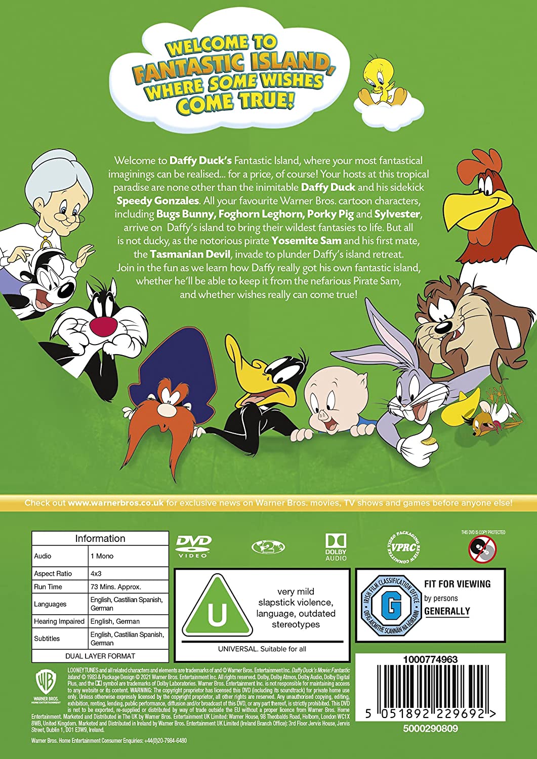 Daffy Ducks Film: Fantastic Island [1983] – [DVD]
