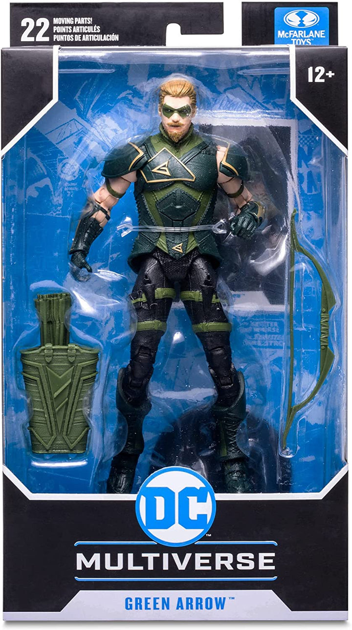 McFarlane TM15381 DC Gaming 7IN Figures WV7-GREEN Arrow, Multicoloured