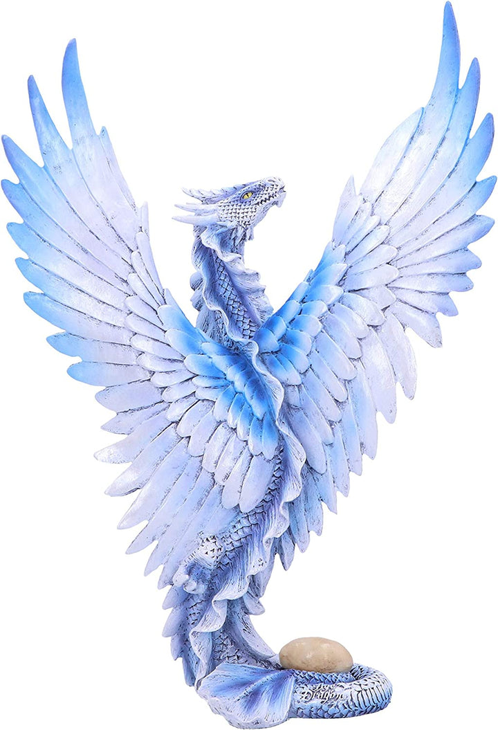 Nemesis Now Anne Stokes Age Silberne Drachenfigur für Erwachsene, weiß, Einheitsgröße