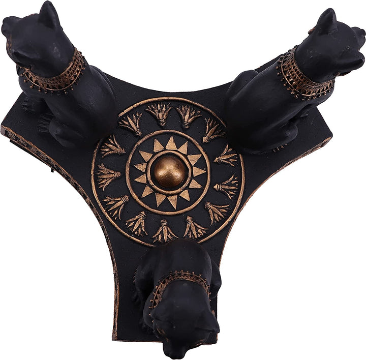 Nemesis Now Bastet's Honor Kristallkugelhalter 12,7 cm, Kunstharz, Schwarz