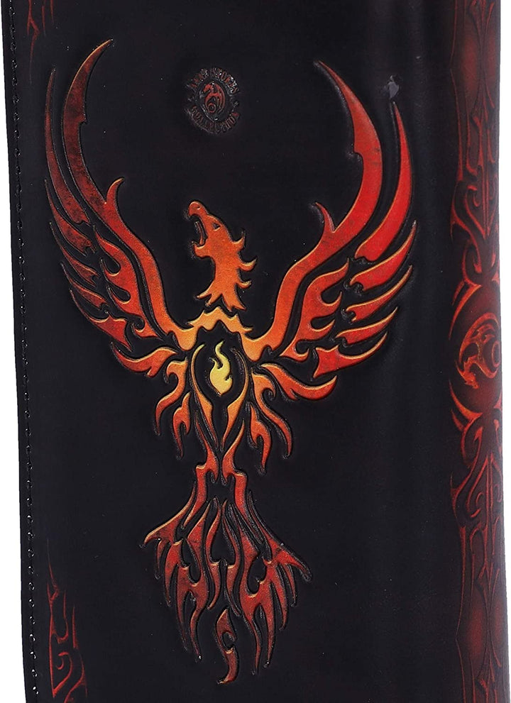 Nemesis Now Anne Stokes Phoenix Rising Mythical Bird Geprägte Geldbörse, Schwarz, 18,5