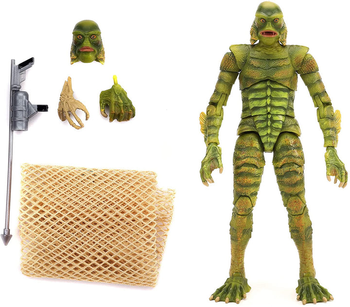 Jada 253251017 Universal Monsters Black Lagoon Creature 6 Zoll Deluxe Sammlerfigur, Grün
