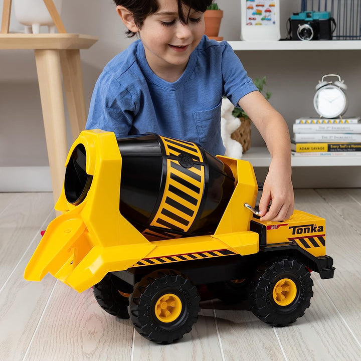 Tonka 6098 Steel Classics Mighty Cement Mixer, Kinder-Konstruktionsspielzeug für Jungen u