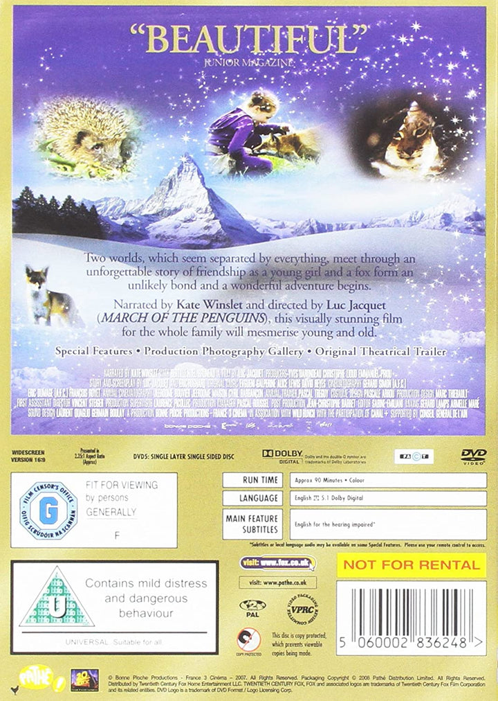 Der Fuchs und das Kind – Familie/Drama [DVD]