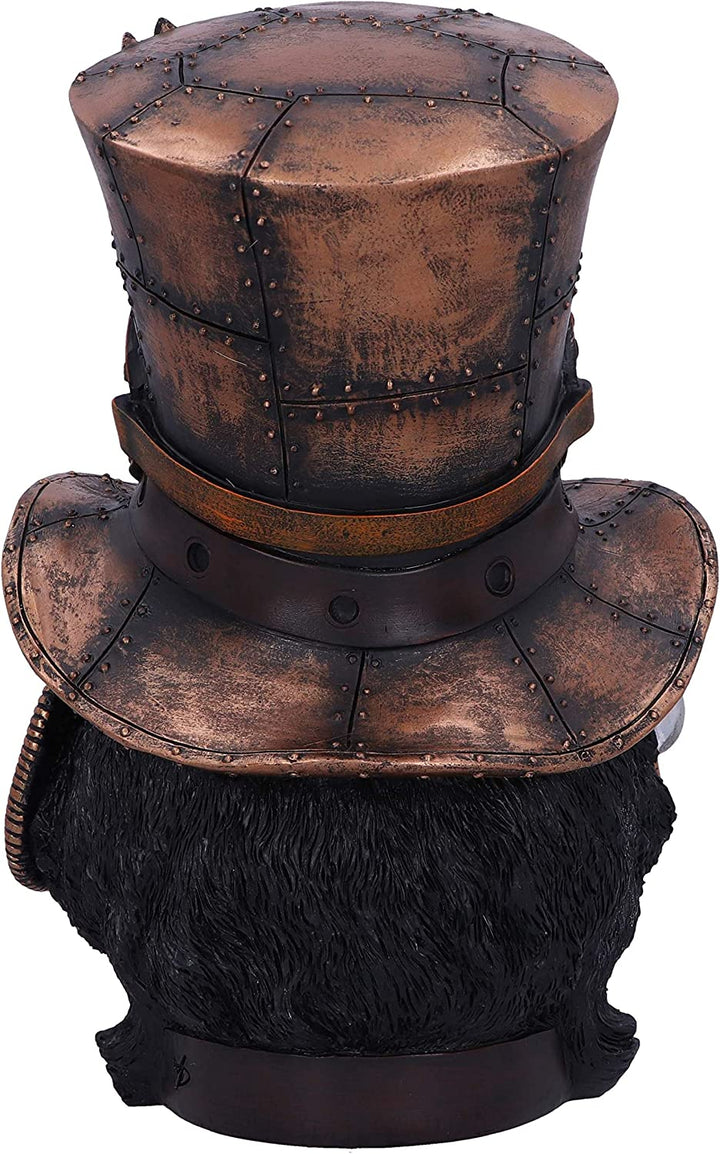 Felius Mogg Steampunk-Figur mit schwarzem Katzenkopf, 28,8 cm