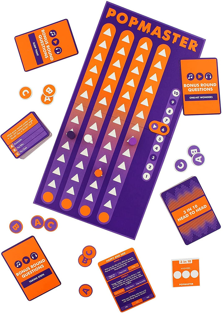 Offizielles PopMaster-Brettspiel von Ginger Fox – basierend auf dem BBC Radio 2 Quiz – inkl