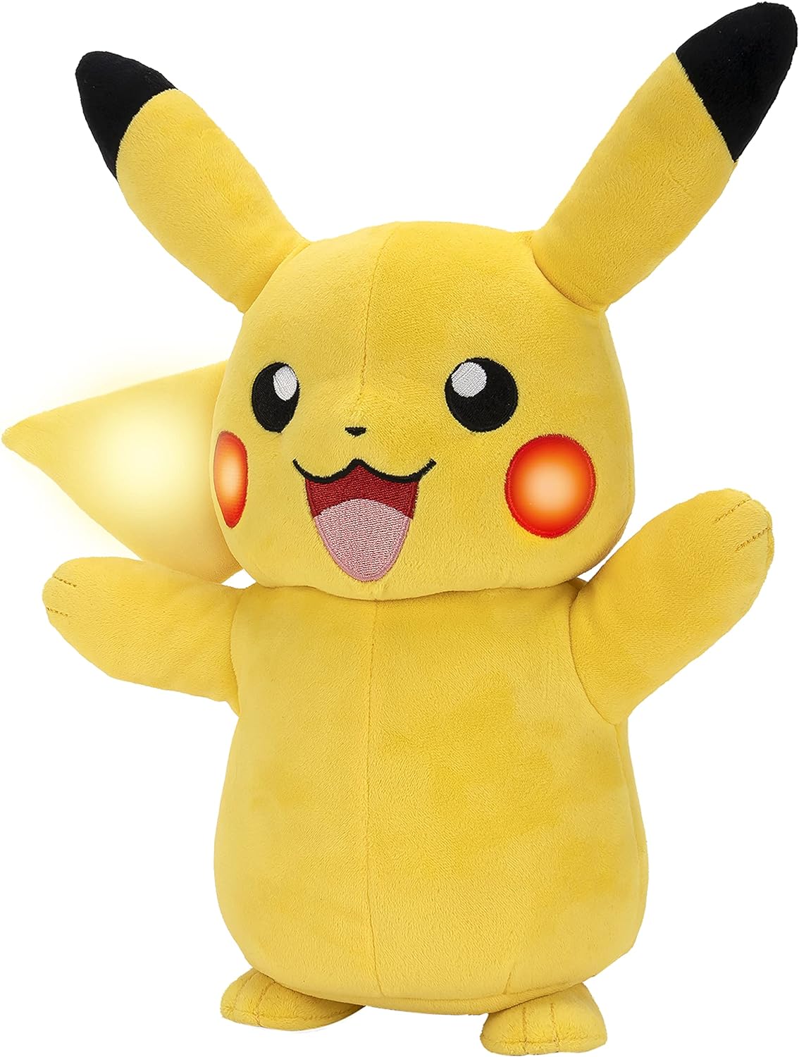 Pokémon Electric Charge Pikachu Plush - Interactive Light & Sound, 10-inch 4