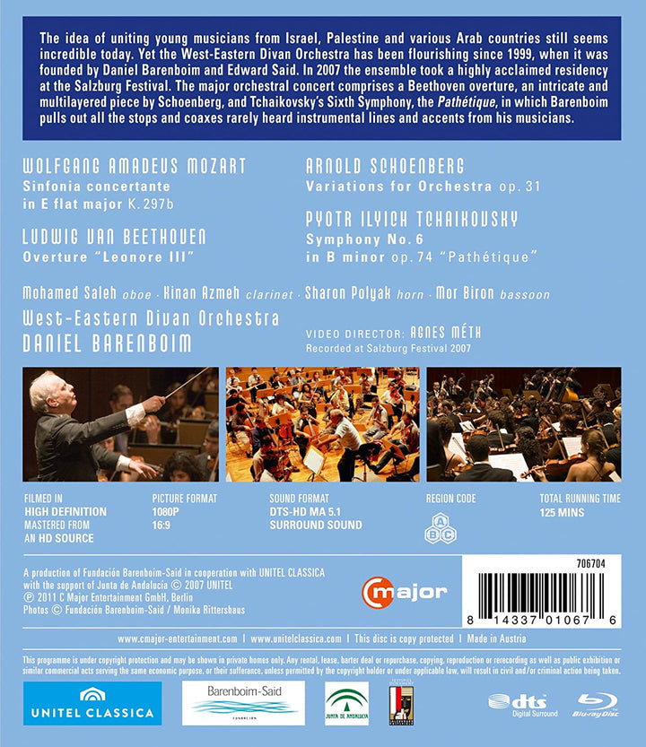 Daniel Barenboim And The West-Eastern Divan Orchestra The Salzburg Concerts [2011] [Region A &amp; B] - [Blu-Ray]