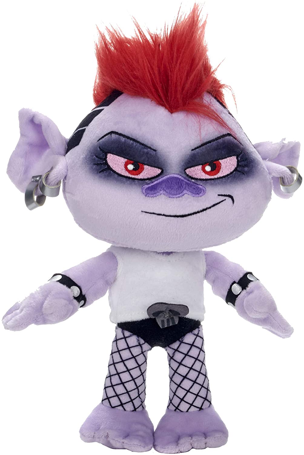Posh Paws Trolls World Tour Queen Barb Soft Toy - 25cm Plush, Rock Trolls Leader