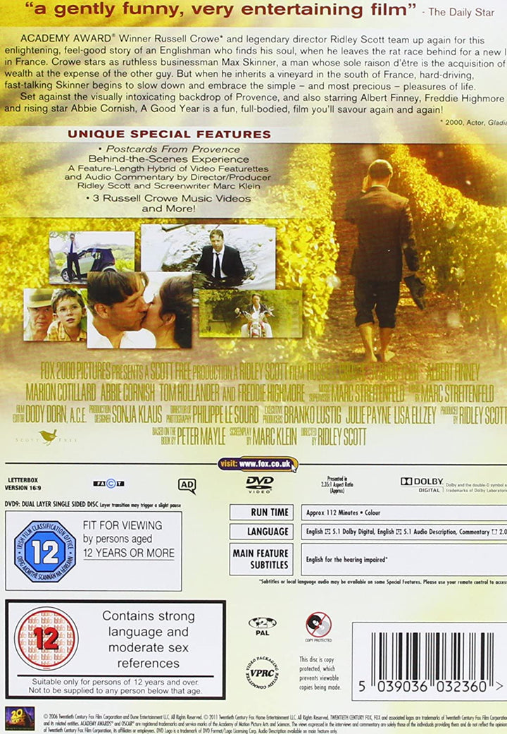 Ein gutes Jahr [Romanze] [2006] [DVD]