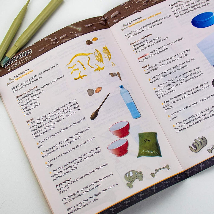 Science4you – Triceratops-Fossilien-Grabset für Kinder ab 6 Jahren – Ausgraben und zusammenbauen
