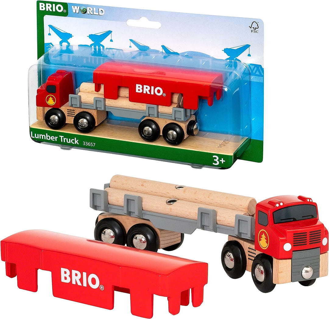 BRIO World Lumber Truck Toy Vehicle for Kids Age 3 Years Up