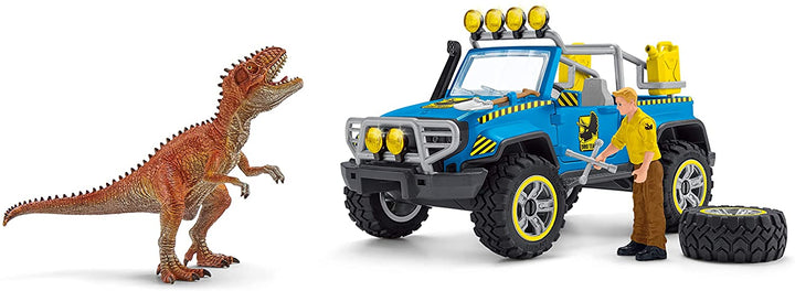 Schleich 41464 Geländewagen mit Dino-Outpost-Dinosauriern