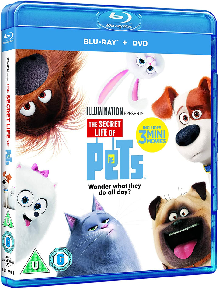 The Secret Life Of Pets (Blu-ray + DVD + digitaler Download) [2015] – Familie/Komödie [Blu-Ray]