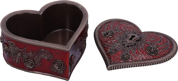 Nemesis Now Heart and Key Barock-Gothic-Romance-Box von Vincent HIE, Bronze, 11.