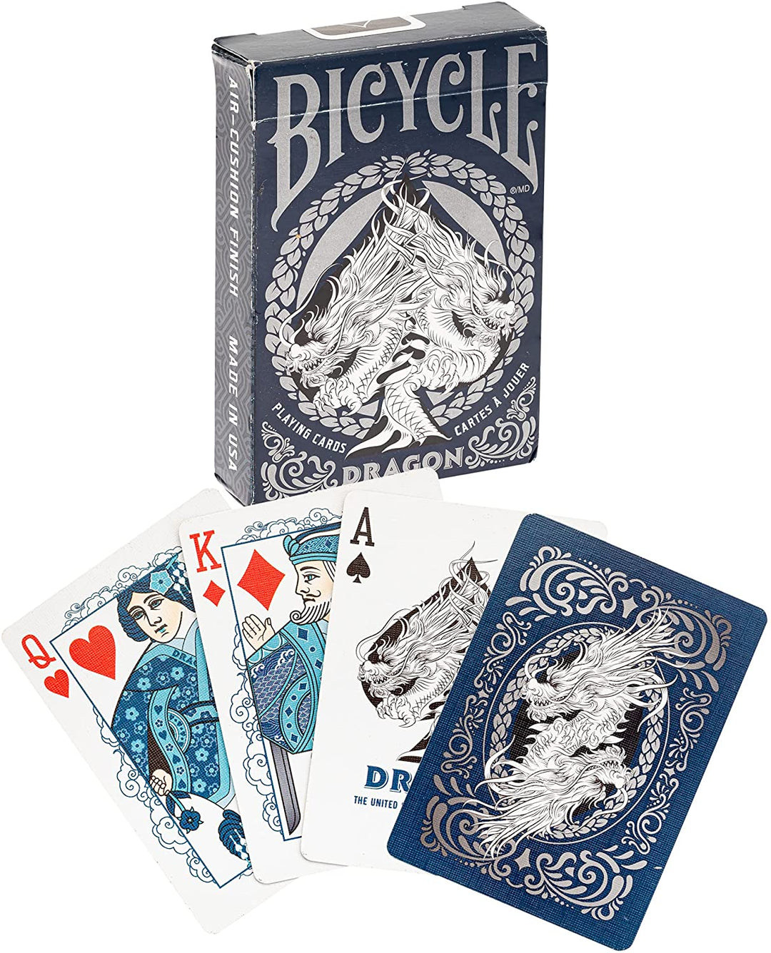 Bicycle Dragon Spielkarten – 1 x Showstopper-Kartendeck, einfach zu mischen und langlebig