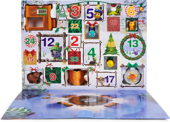 Paw Patrol: Adventskalender 2022 mit 24 Überraschungsspielzeugen – Figuren, Zubehör und