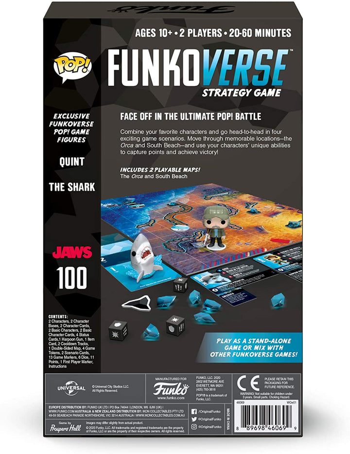 Funko 46069 POP Funkoverse: Jaws 100-Expandalone Strategie-Brettspiel, mehrfarbig