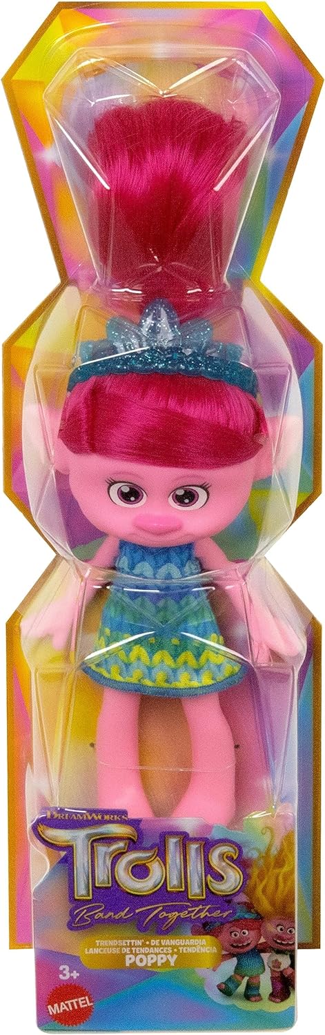 „DreamWorks Trolls Band Together ist eine trendsetzende Modepuppe, Queen Poppy mit Vib.“