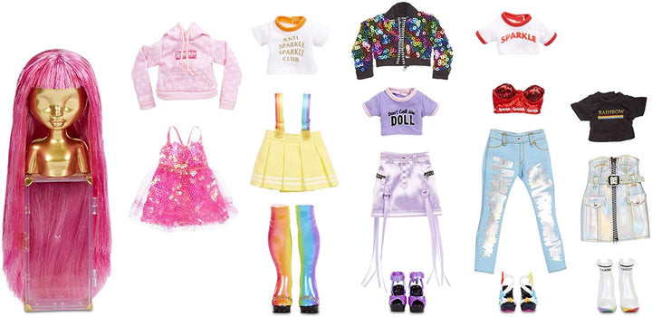 Rainbow High Fashion Studio – Exklusive Puppe mit Kleidung, Accessoires und 2 Spars