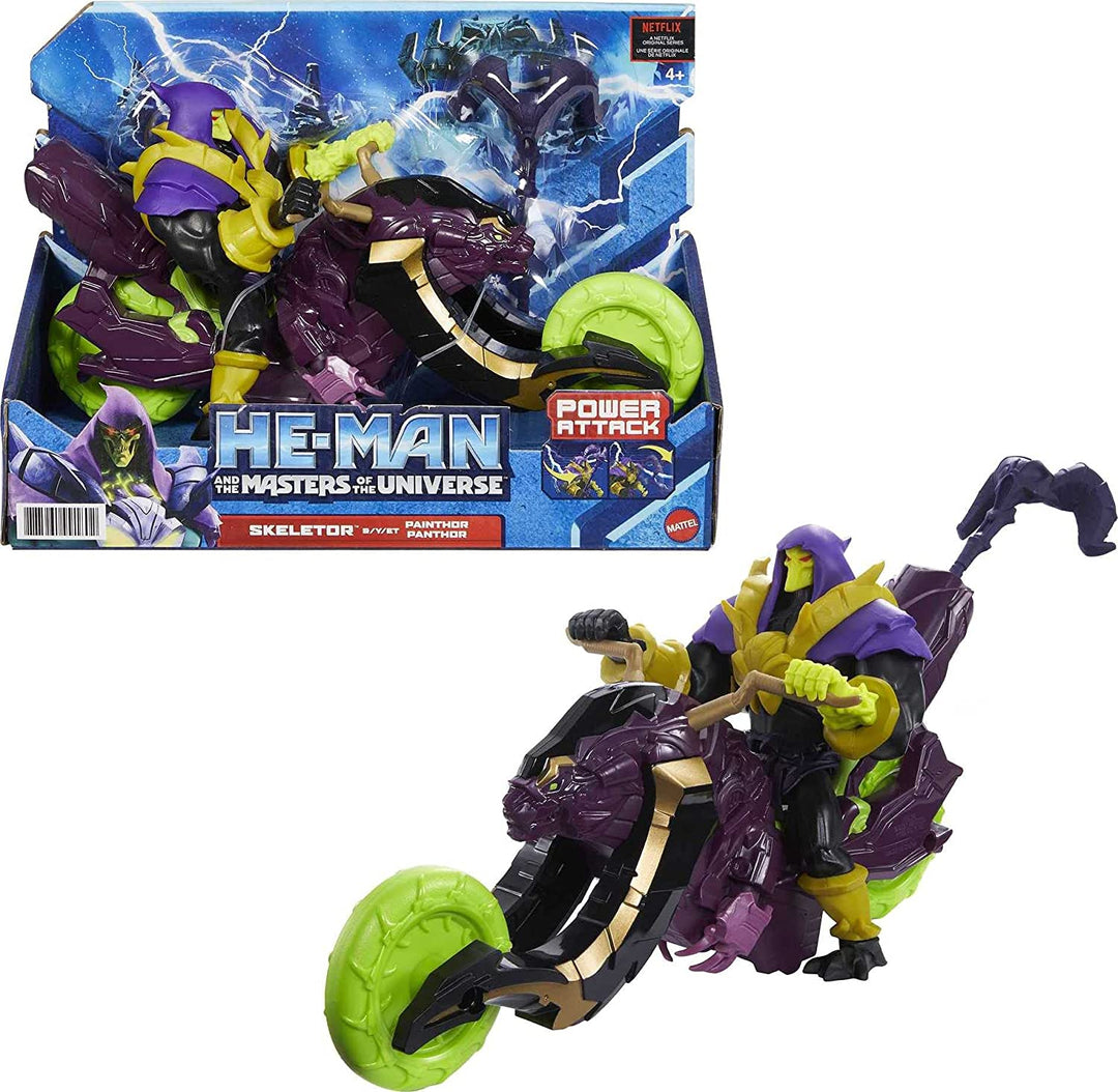 Masters of the Universe He-Man und die Actionfigur + Fahrzeug basierend auf Animated