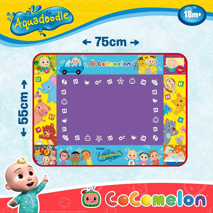 Aquadoodle Cocomelon Doodle Mat, offizielles TOMY No Mess Mal- und Zeichenspiel,