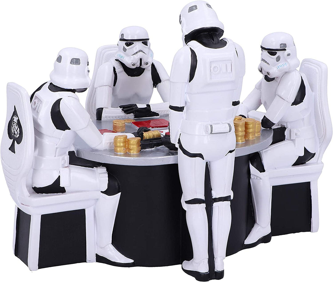 Nemesis Now The Original Stormtrooper Pokerface Glücksspielfigur, Kunstharz, Weiß