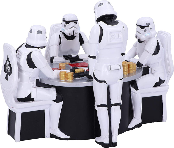 Nemesis Now The Original Stormtrooper Pokerface Glücksspielfigur, Kunstharz, Weiß