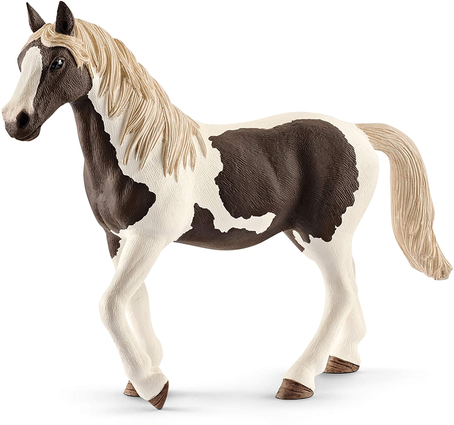 Schleich Farm World Pinto Mare Toy Figure - Individually Hand Painted, Ages 3-10