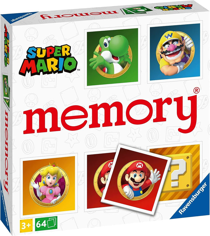 Ravensburger Super Mario Large Memory - Matching Picture Snap Pairs Game For Kids