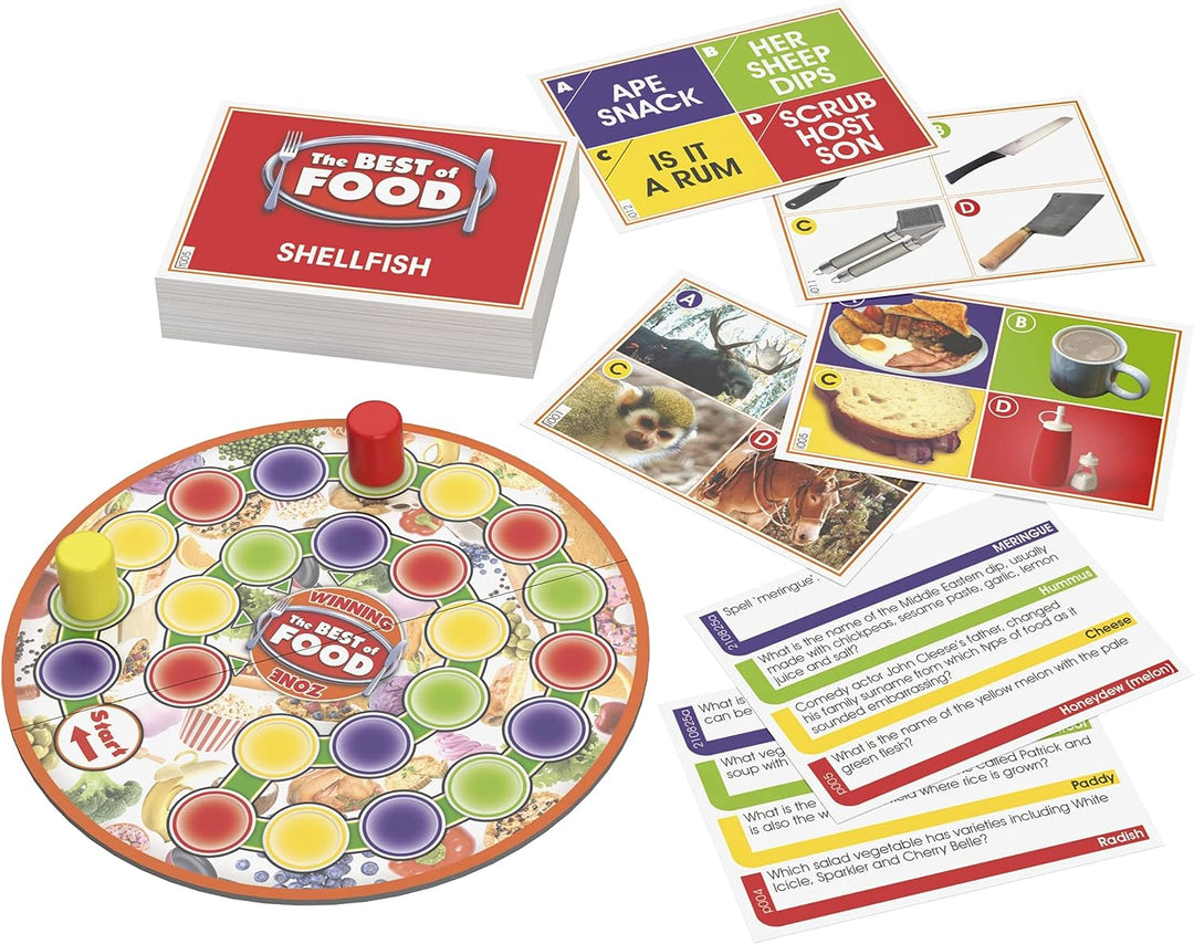 Drumond Park The LOGO Best of Food Mini Board Game - The Family Board Game of Brands and Products You Know and Love, Mini Travel Board Games