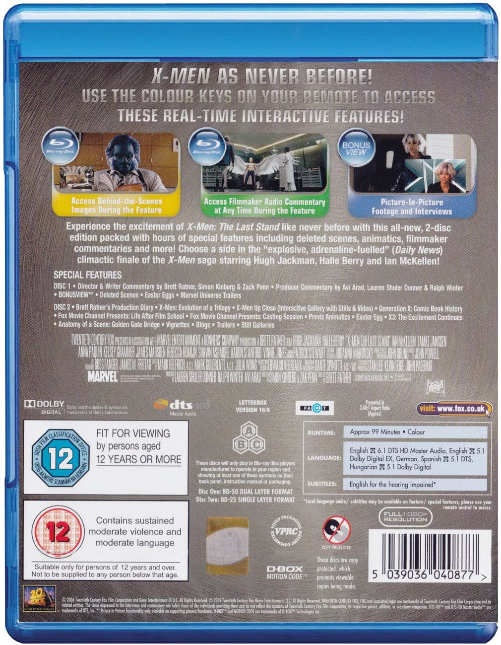 X-Men 3: The Last Stand – Action/Science-Fiction [Blu-Ray]