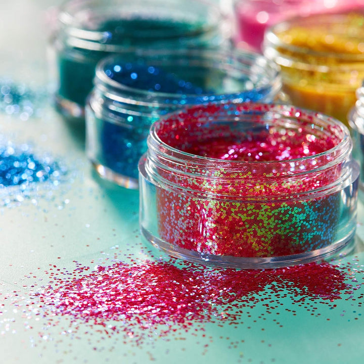 Schillernde Glitzerstreuer von Moon Glitter – Blau – kosmetischer Festival-Make-up-Glitzer für Gesicht, Körper, Nägel, Haare, Lippen – 5 g