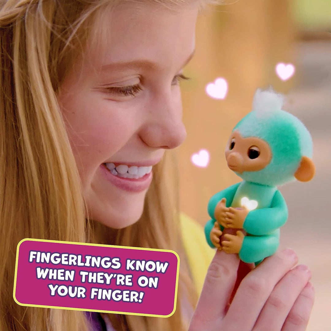 Fingerlings 3111 Interaktive Baby-Affenharmonie, über 70 Geräusche und Reaktionen, Herz