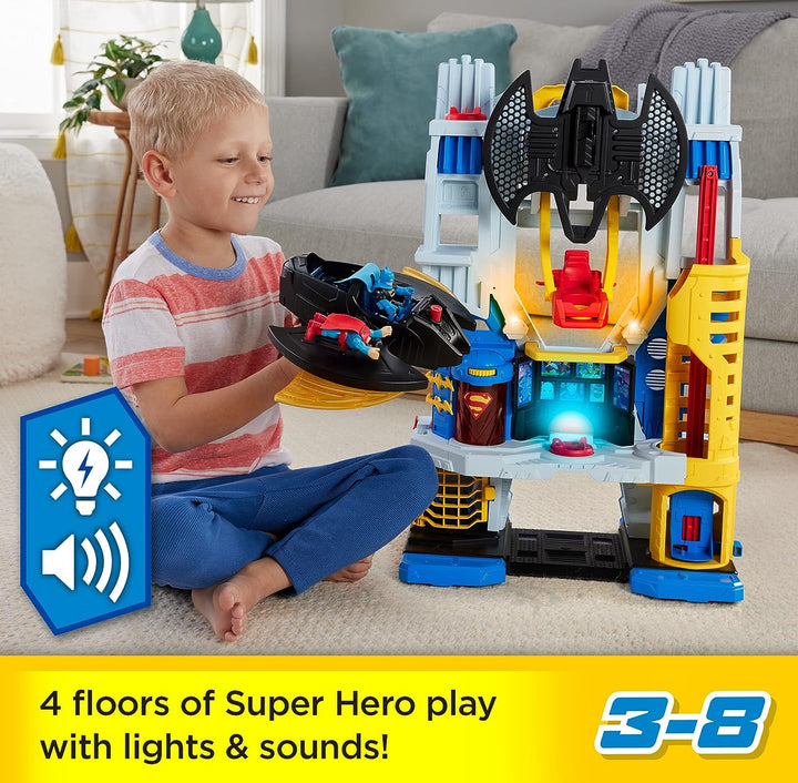 Imaginext DC Super Friends Ultimatives Hauptquartier-Spielset mit Batman-Figur