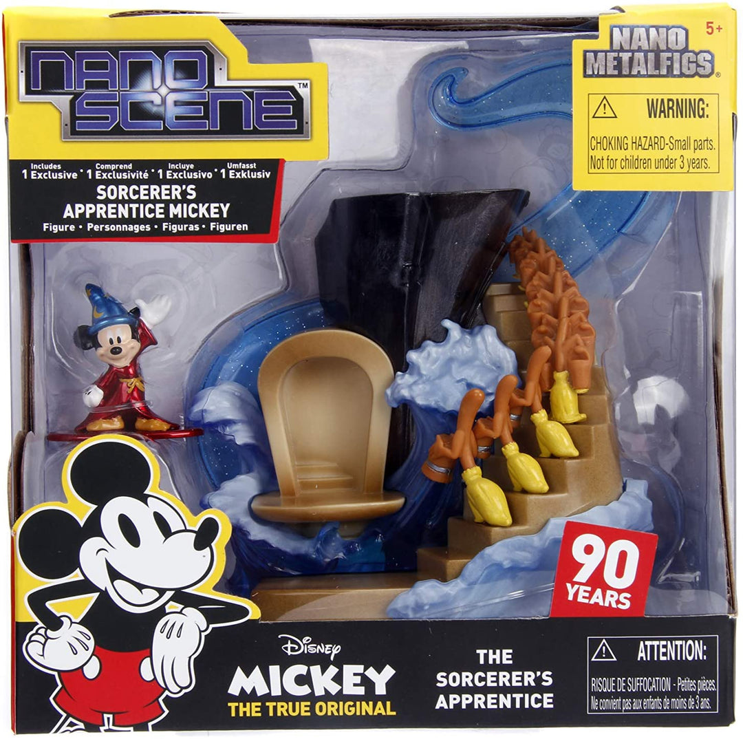 Jada JMF99984 Mini-Spielset „Zauberlehrling Mickey Nano Metals Scene“.
