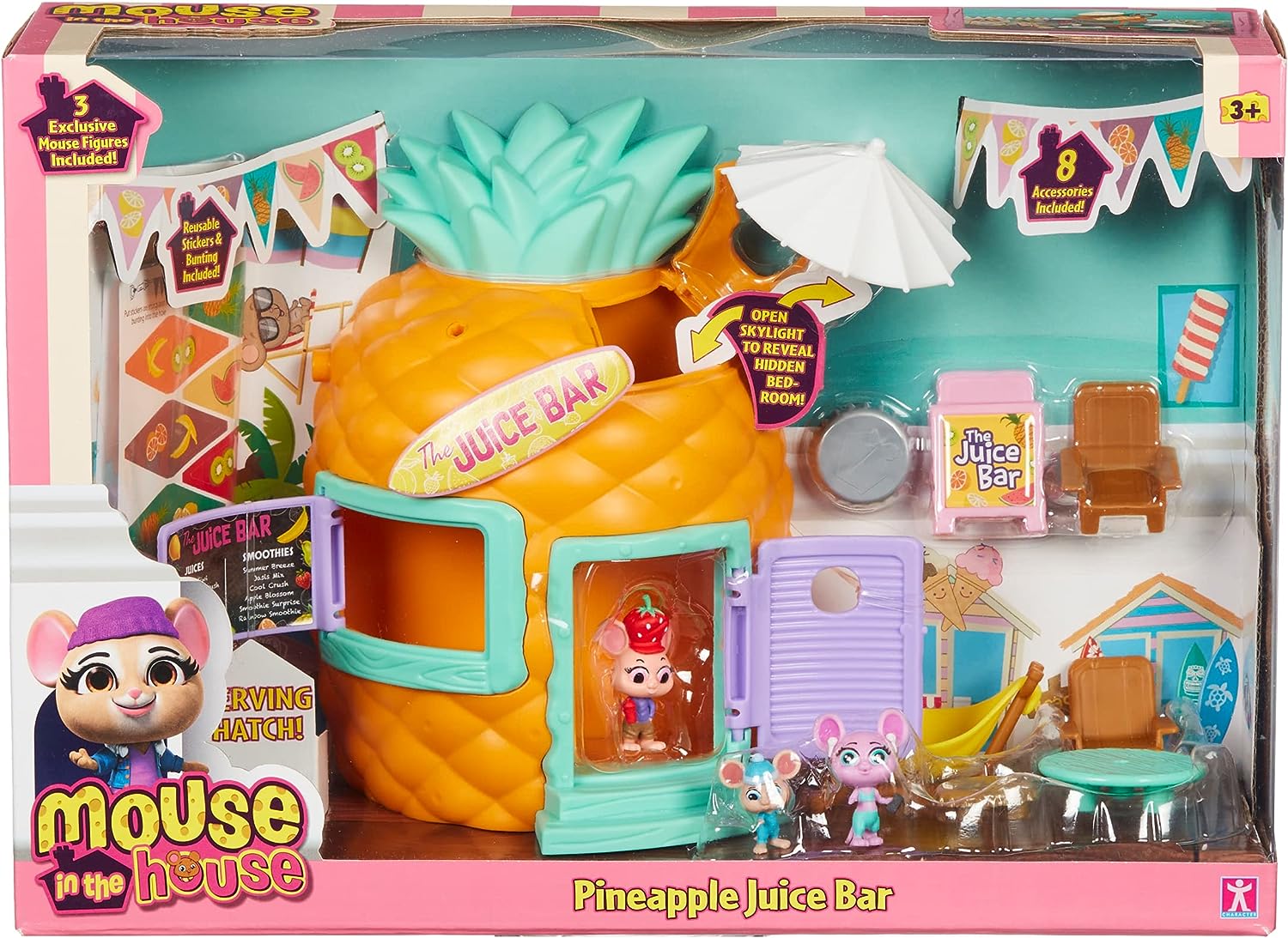 Millie & Friends Pineapple Juice Bar Playset - Imaginative Play for Ages 3+ 4